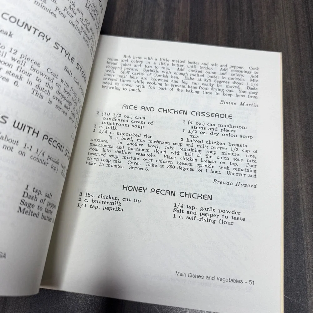 Evangelical Methodist Women Cookbook Recipes Dalton Georgia Vintage Spiral Bound